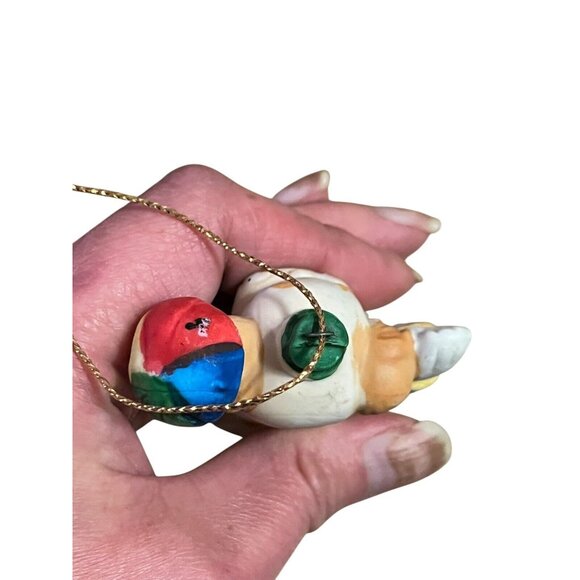 Vintage Retro Christmas Around The World Set Of 3 Circus Clown Ornaments Ceramic - Picture 13 of 16